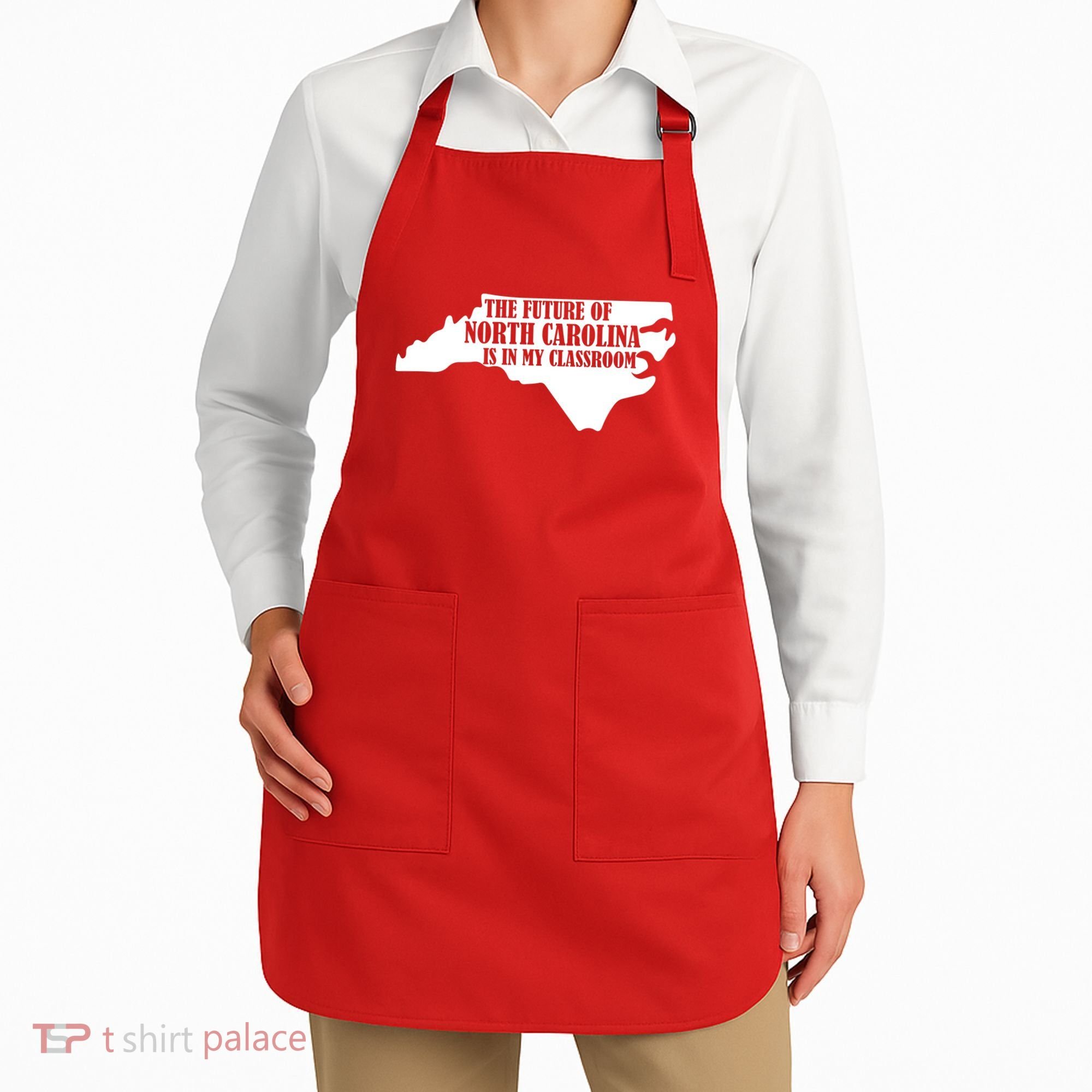 North Carolina Teachers Rally Red For Ed Apron