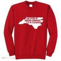 North Carolina Teachers Rally Red For Ed Sweatshirt thumb 0