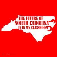 North Carolina Teachers Rally Red For Ed Ornament thumb 1