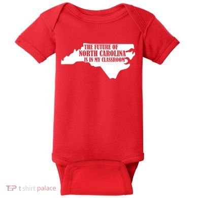 North Carolina Teachers Rally Red For Ed Baby Bodysuit