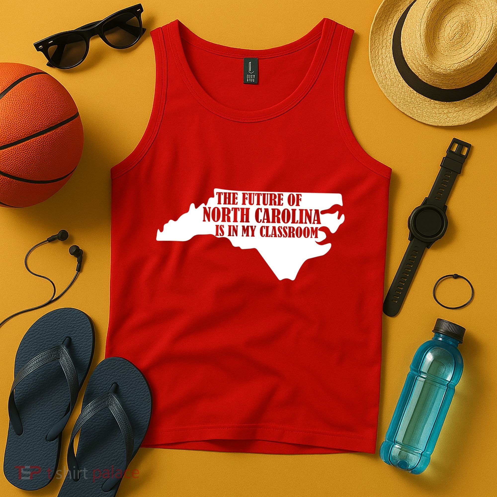 North Carolina Teachers Rally Red For Ed Tank Top