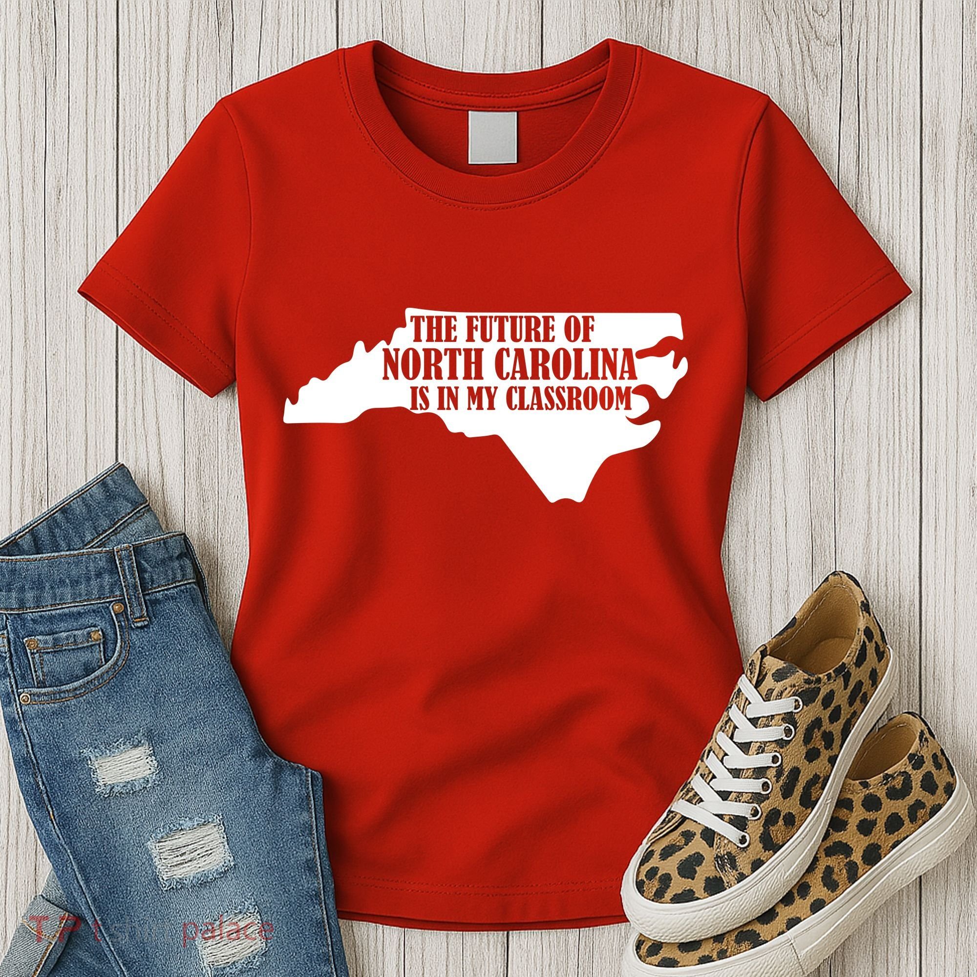 North Carolina Teachers Rally Red For Ed Women's T-Shirt