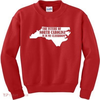 North Carolina Teachers Rally Red For Ed Kids Sweatshirt