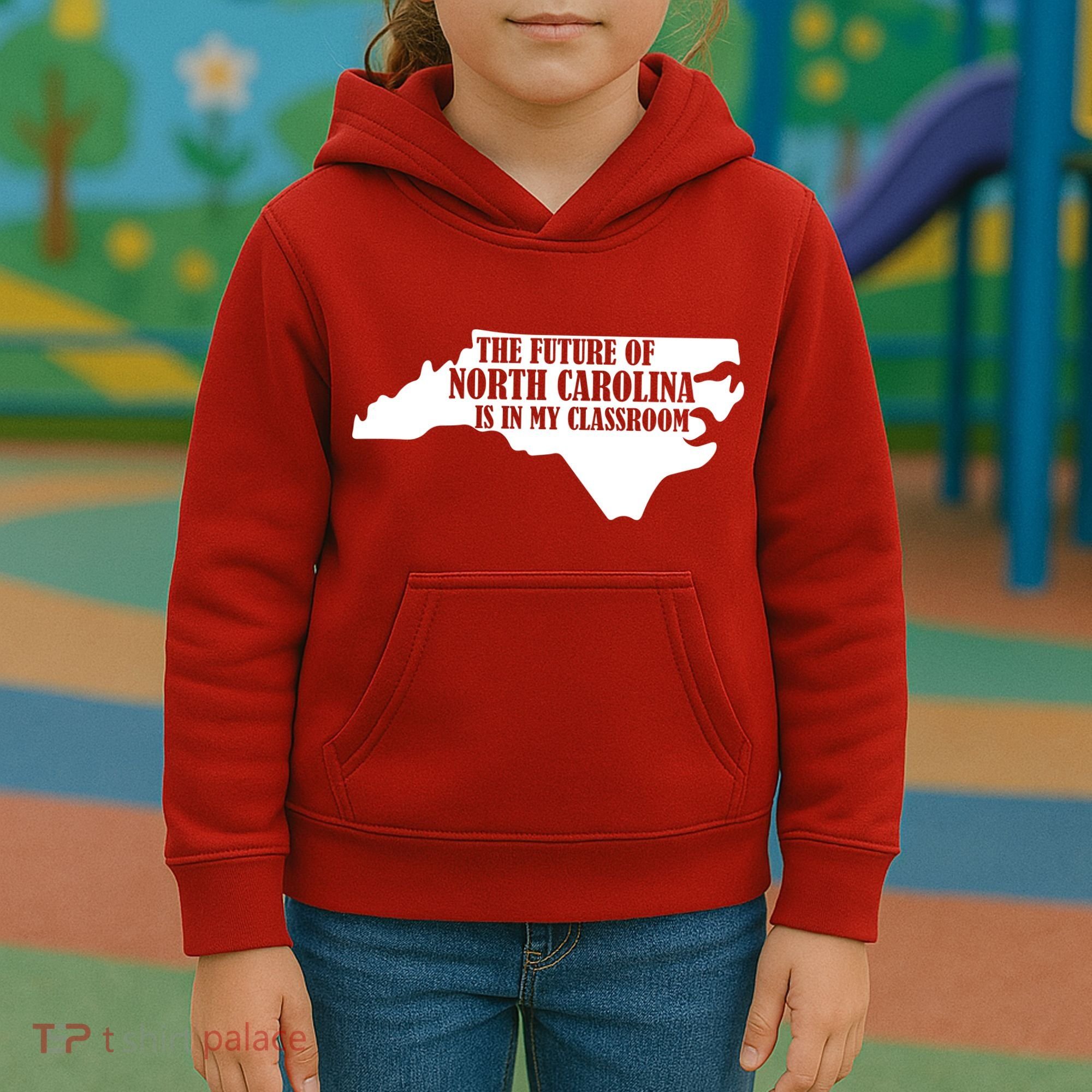 North Carolina Teachers Rally Red For Ed Kids Hoodie