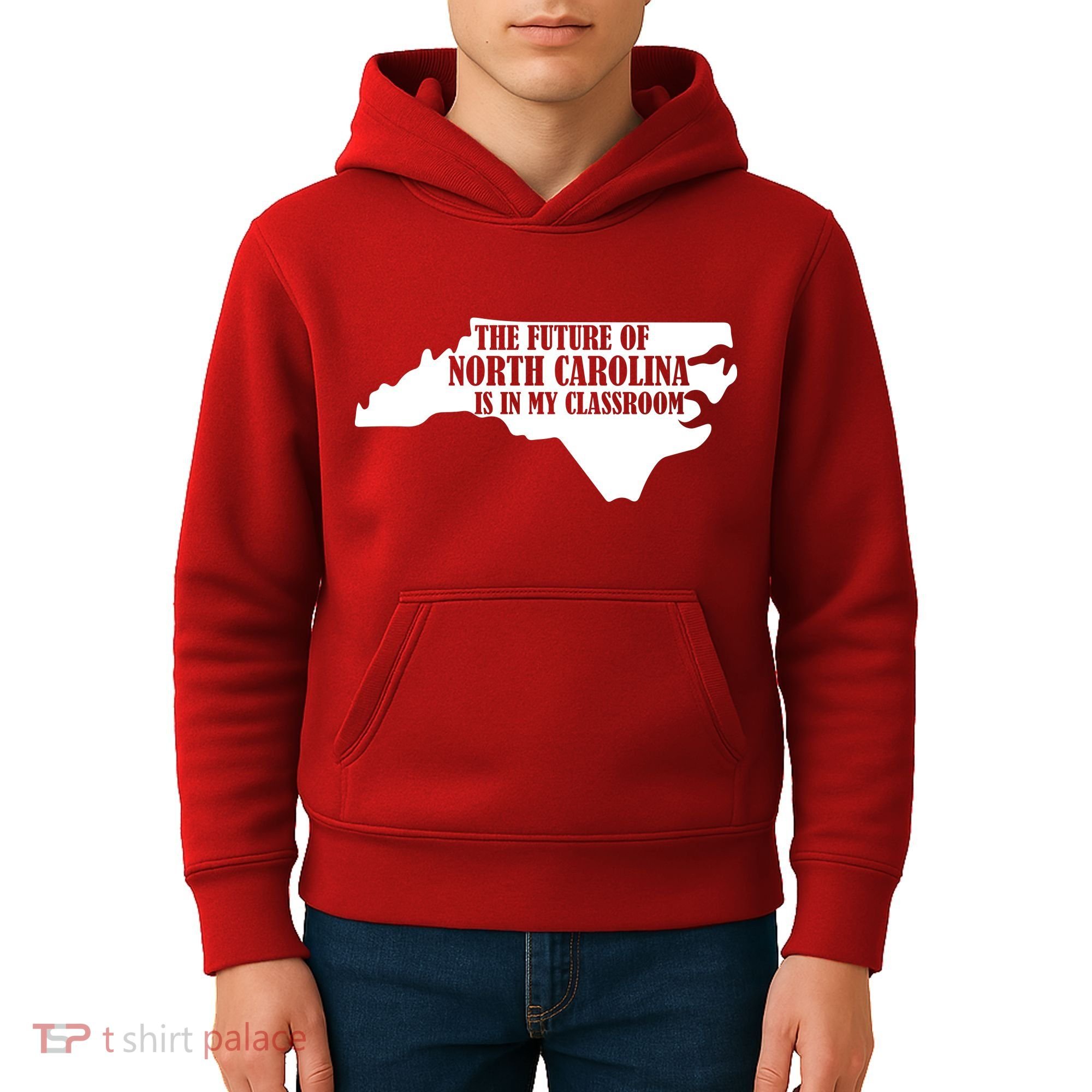 North Carolina Teachers Rally Red For Ed Kids Hoodie