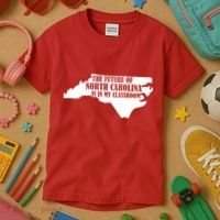 North Carolina Teachers Rally Red For Ed Kids T-Shirt thumb 3