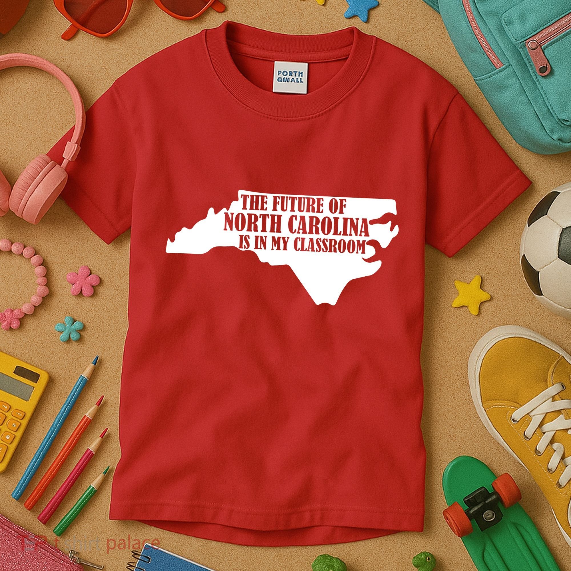 North Carolina Teachers Rally Red For Ed Kids T-Shirt