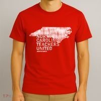 North Carolina Teachers United Red For Ed T-Shirt thumb 3