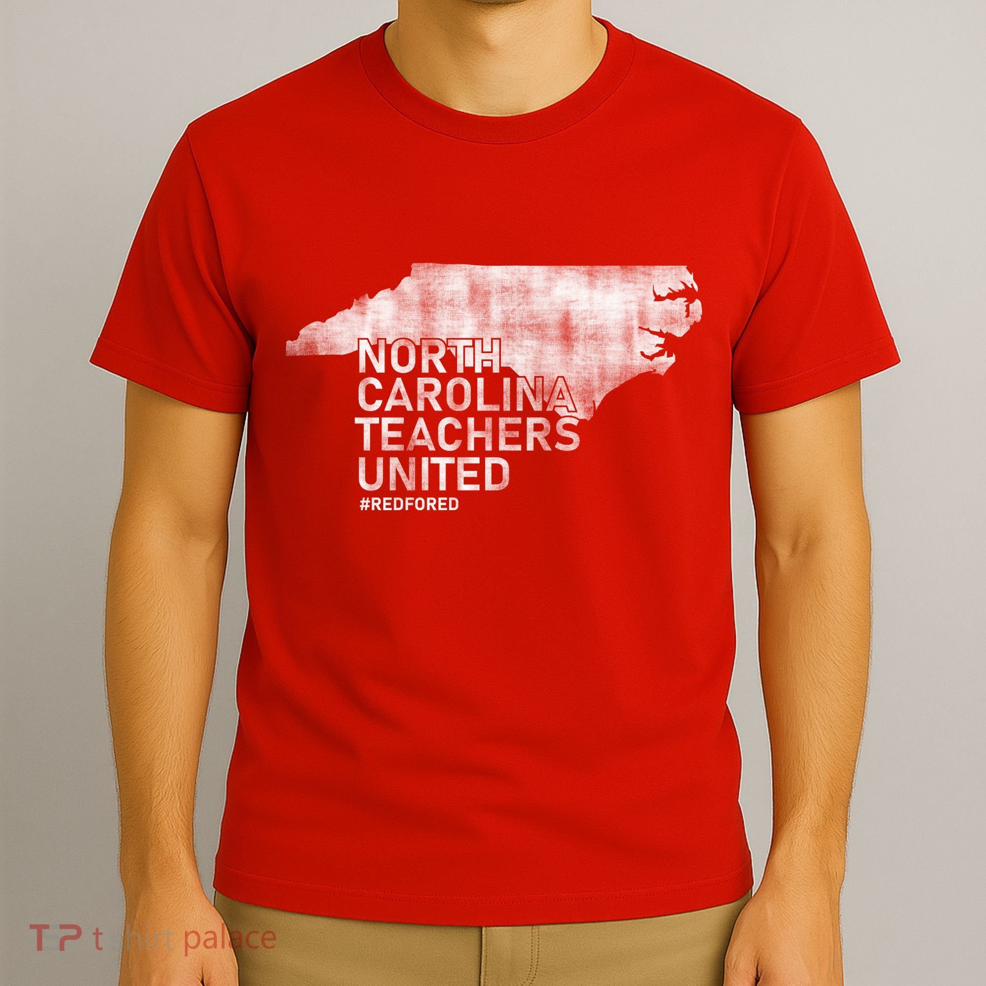 North Carolina Teachers United Red For Ed T-Shirt