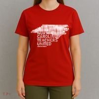North Carolina Teachers United Red For Ed T-Shirt thumb 4