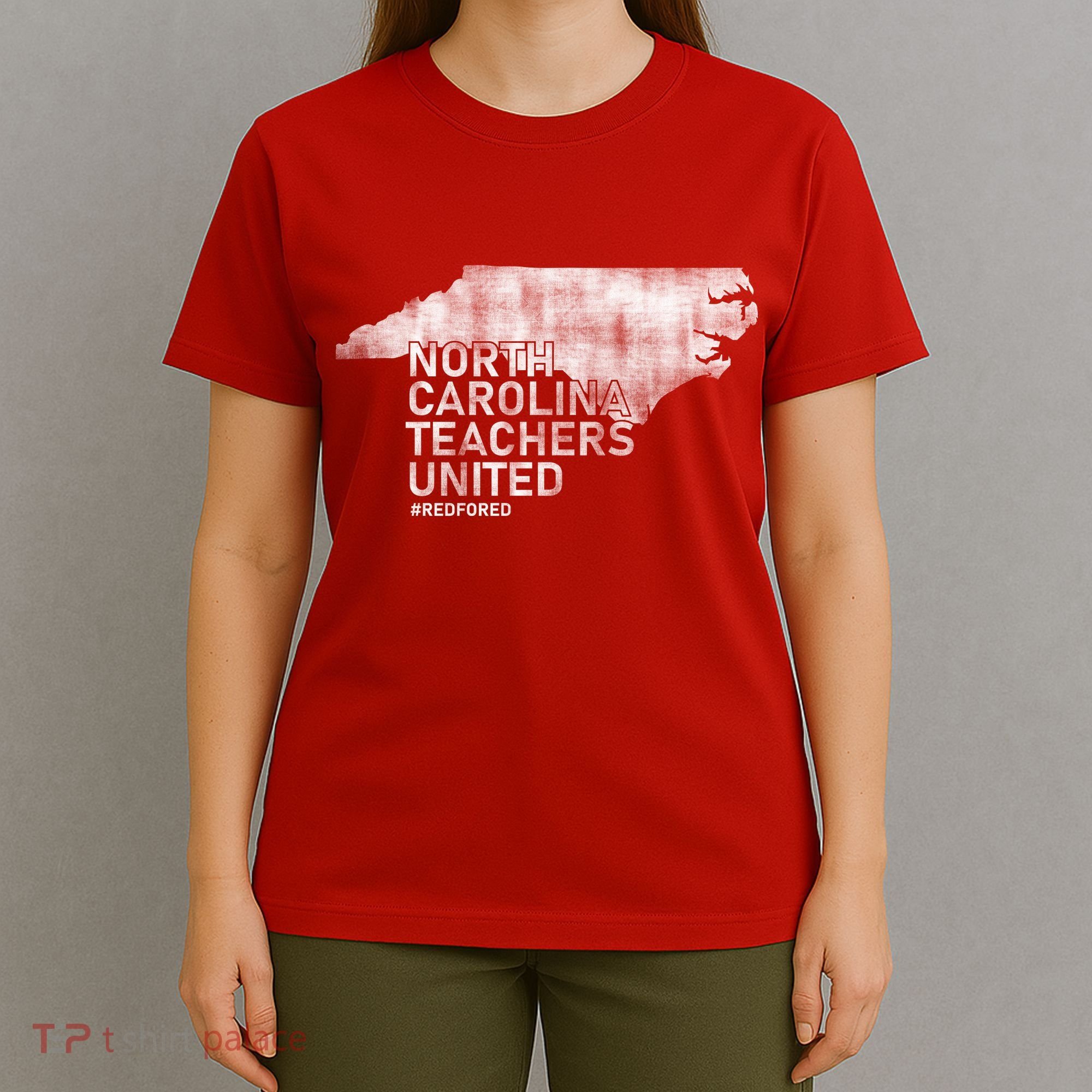 North Carolina Teachers United Red For Ed T-Shirt