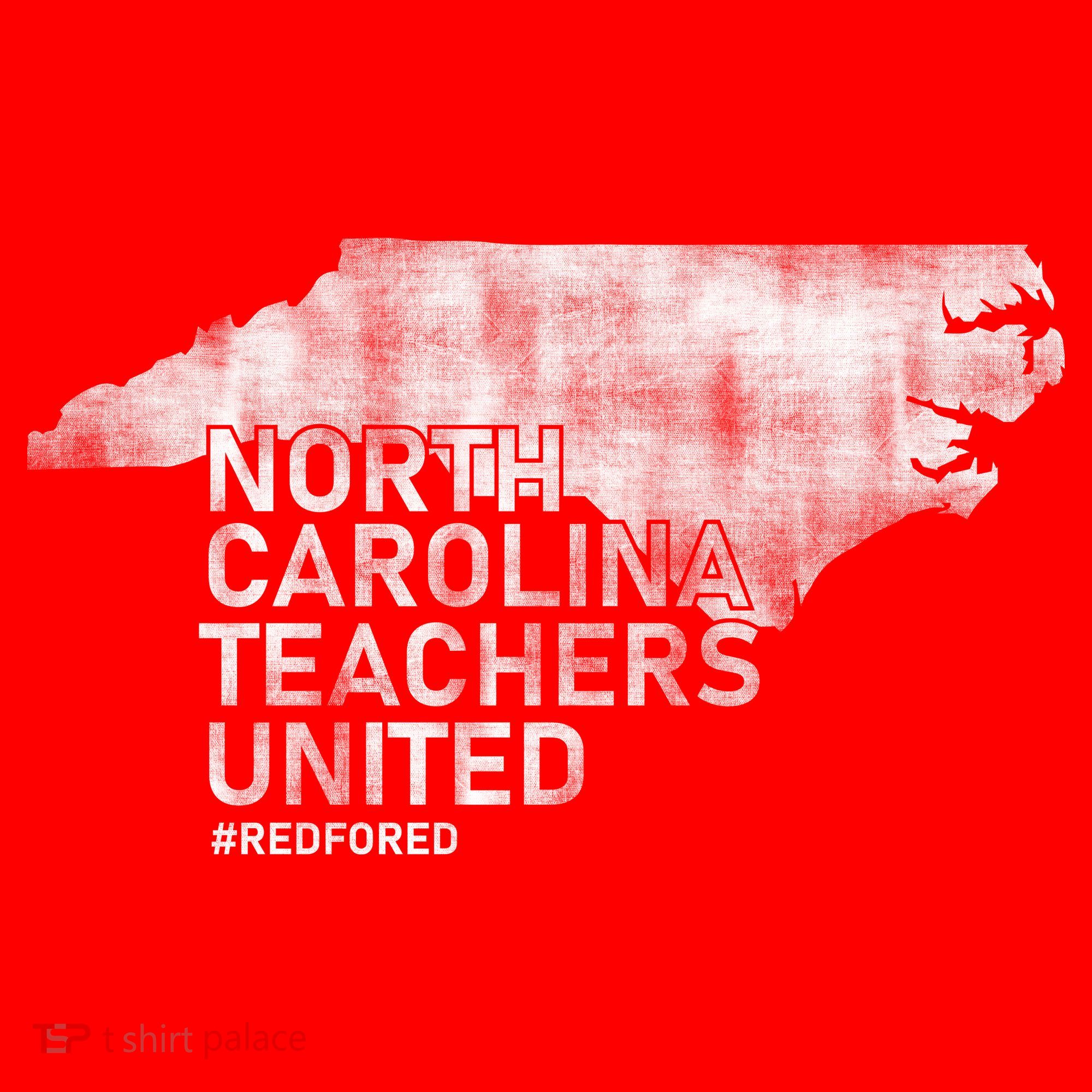 North Carolina Teachers United Red For Ed Button