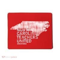 North Carolina Teachers United Red For Ed Mousepad thumb 0