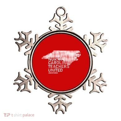 North Carolina Teachers United Red For Ed Ornament