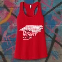 North Carolina Teachers United Red For Ed Women's Tank Top thumb 3