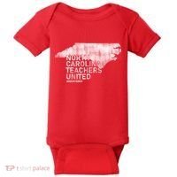 North Carolina Teachers United Red For Ed Baby Bodysuit thumb 0