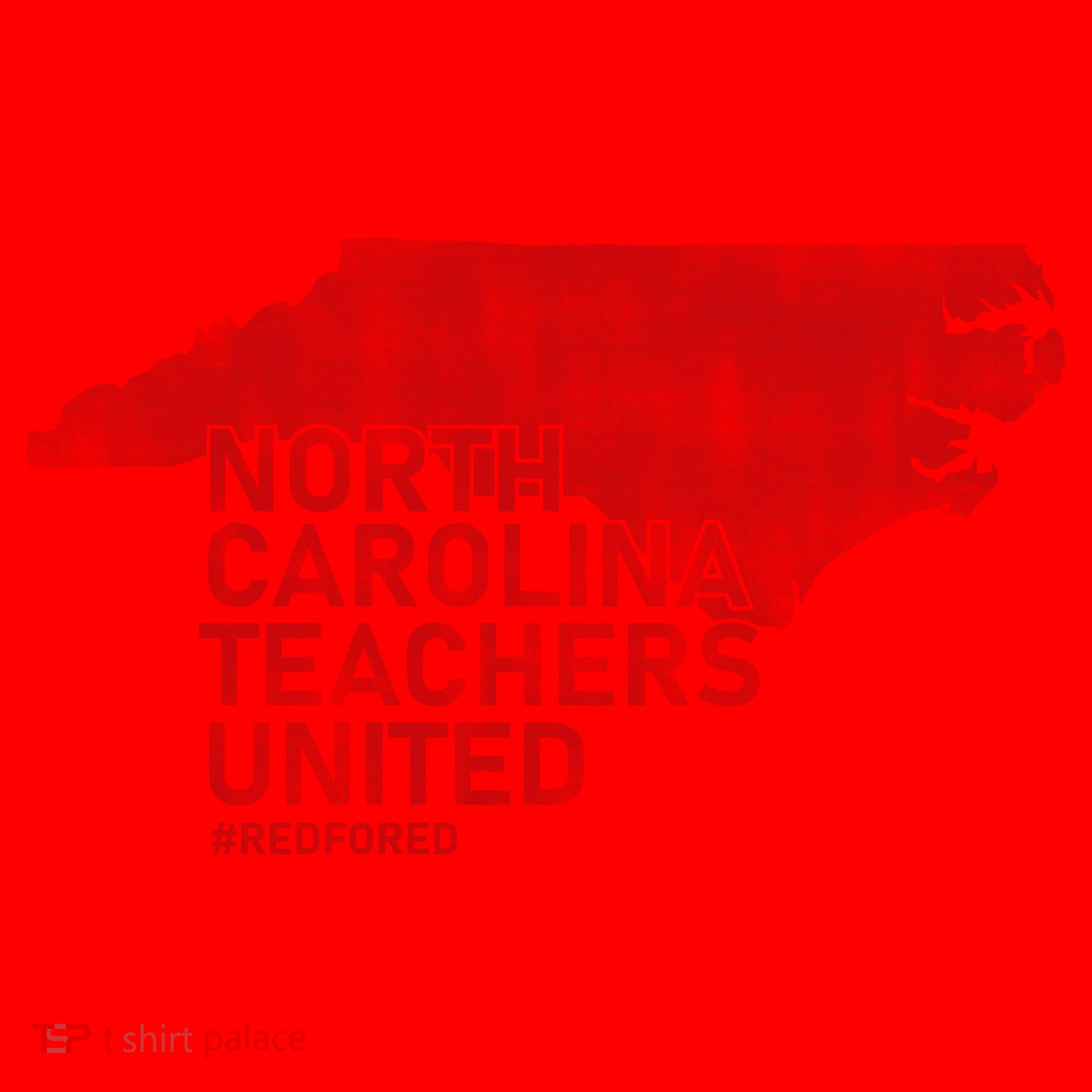 North Carolina Teachers United Red For Ed Santa Hat