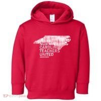 North Carolina Teachers United Red For Ed Toddler Hoodie thumb 0