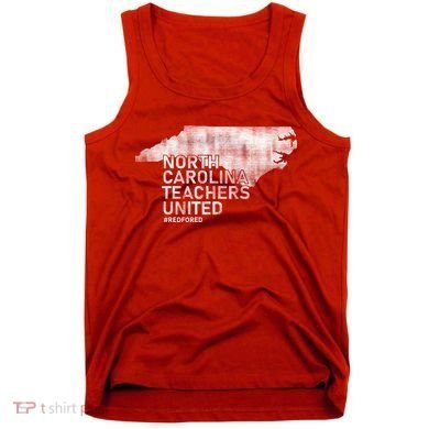 North Carolina Teachers United Red For Ed Tank Top