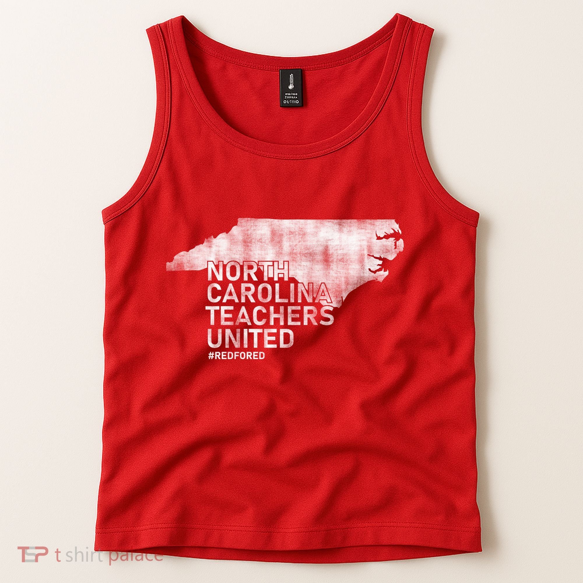 North Carolina Teachers United Red For Ed Tank Top