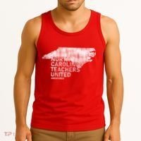 North Carolina Teachers United Red For Ed Tank Top thumb 3