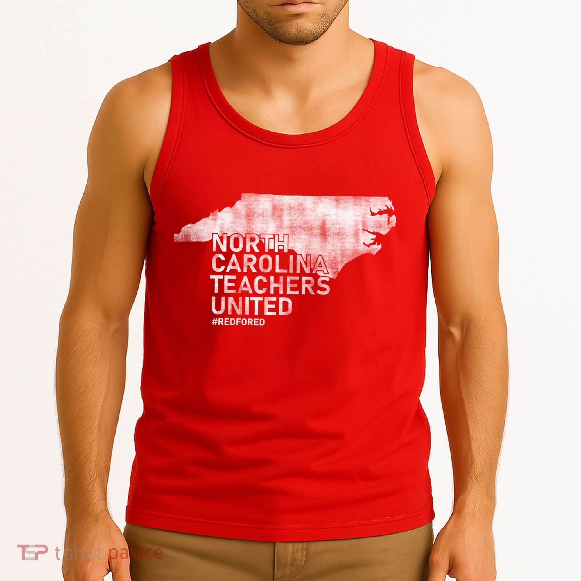 North Carolina Teachers United Red For Ed Tank Top