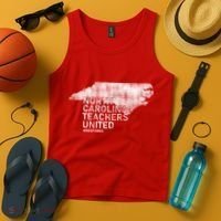 North Carolina Teachers United Red For Ed Tank Top thumb 4