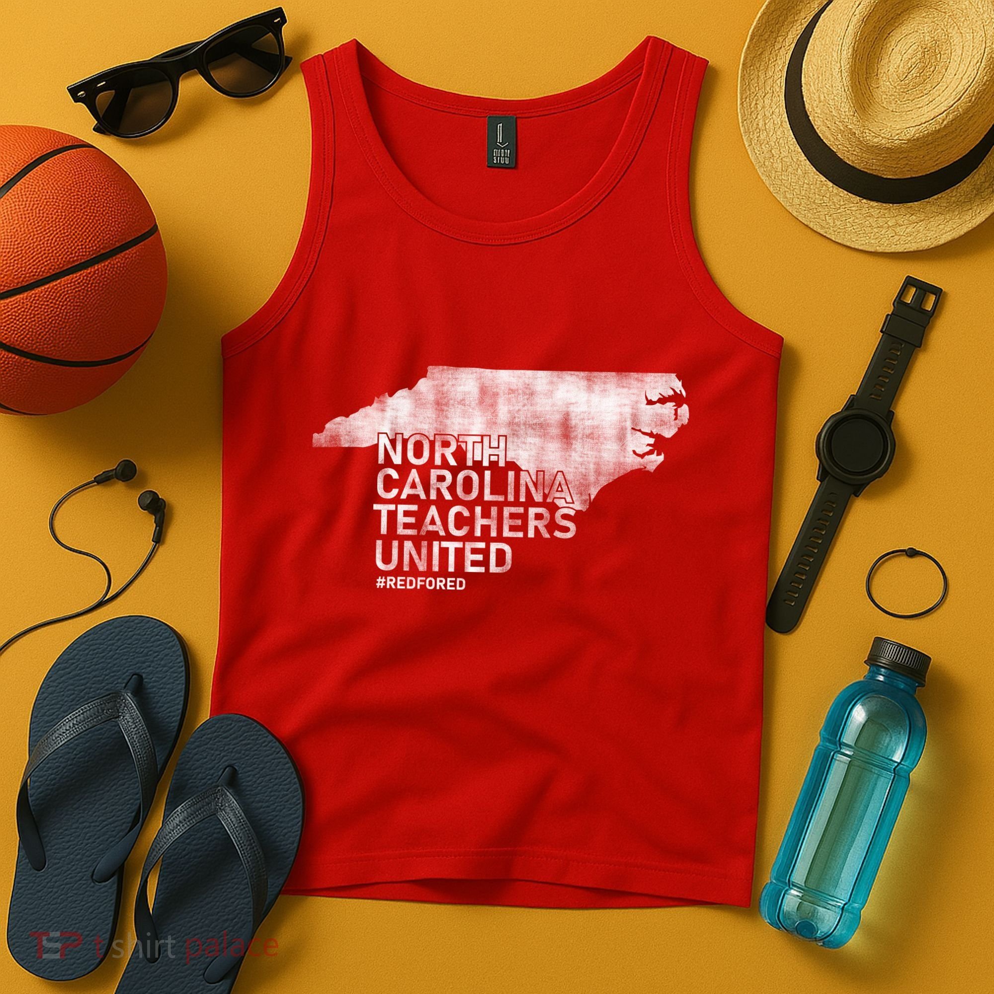 North Carolina Teachers United Red For Ed Tank Top