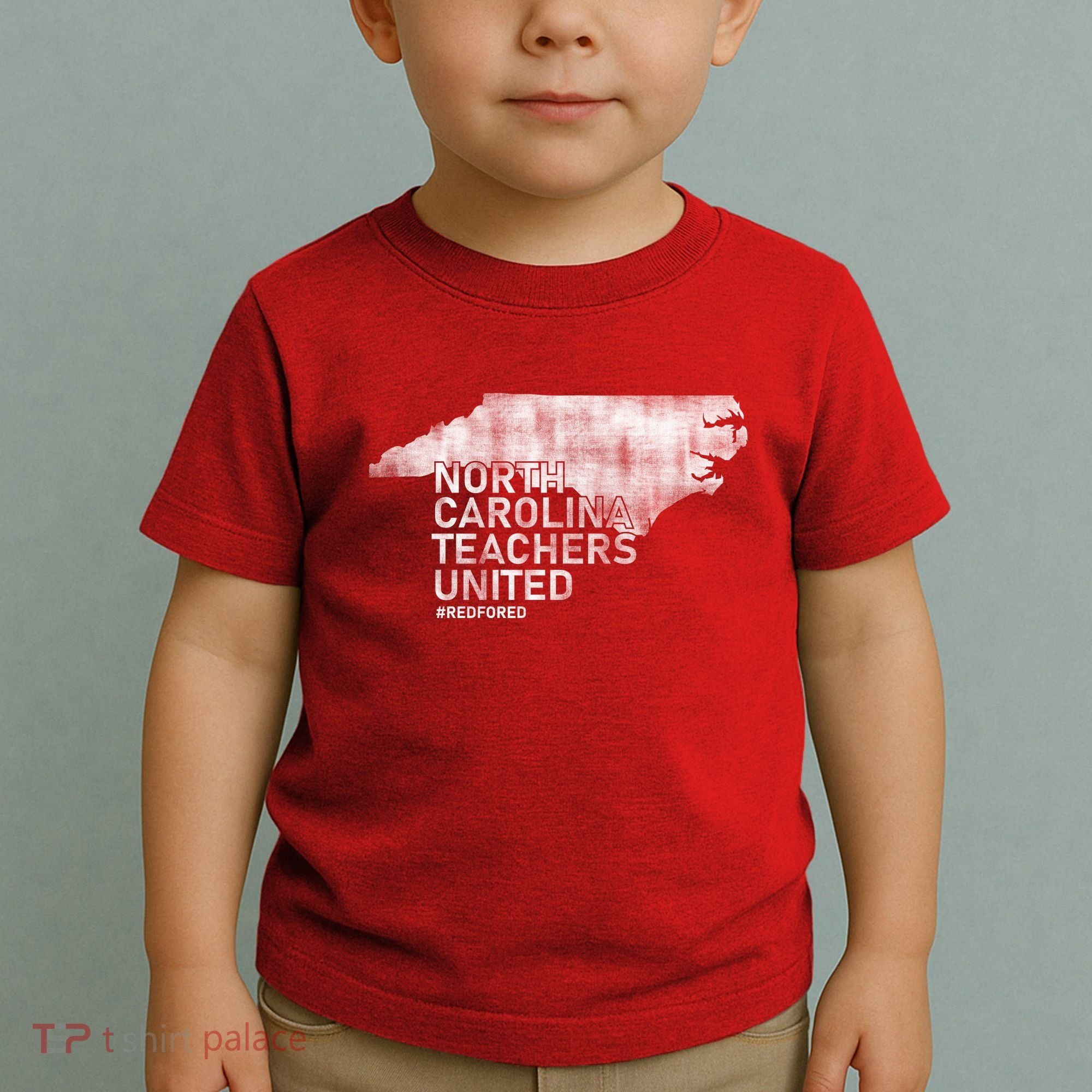 North Carolina Teachers United Red For Ed Toddler T-Shirt