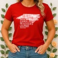 North Carolina Teachers United Red For Ed Women's T-Shirt thumb 2