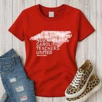 North Carolina Teachers United Red For Ed Women's T-Shirt thumb 3