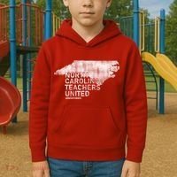 North Carolina Teachers United Red For Ed Kids Hoodie thumb 2