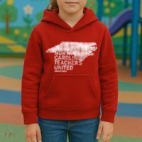 North Carolina Teachers United Red For Ed Kids Hoodie thumb 3