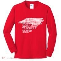 North Carolina Teachers United Red For Ed Kids Long Sleeve Shirt thumb 0