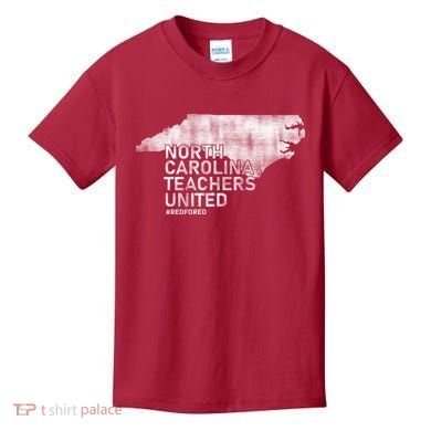 North Carolina Teachers United Red For Ed Kids T-Shirt