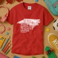North Carolina Teachers United Red For Ed Kids T-Shirt thumb 3