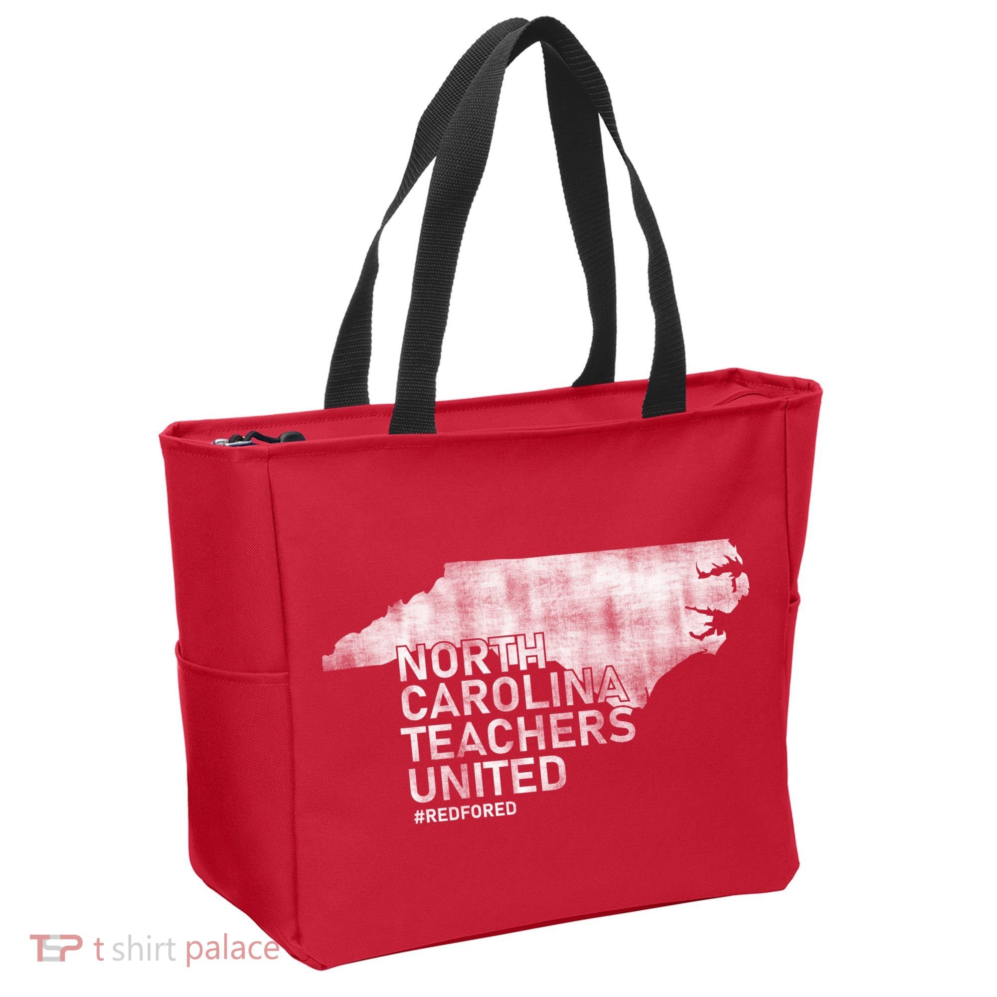 North Carolina Teachers United Red For Ed Tote Bag