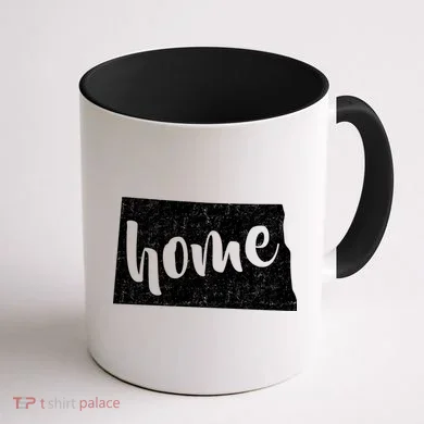 North Dakota Home State Coffee Mug back