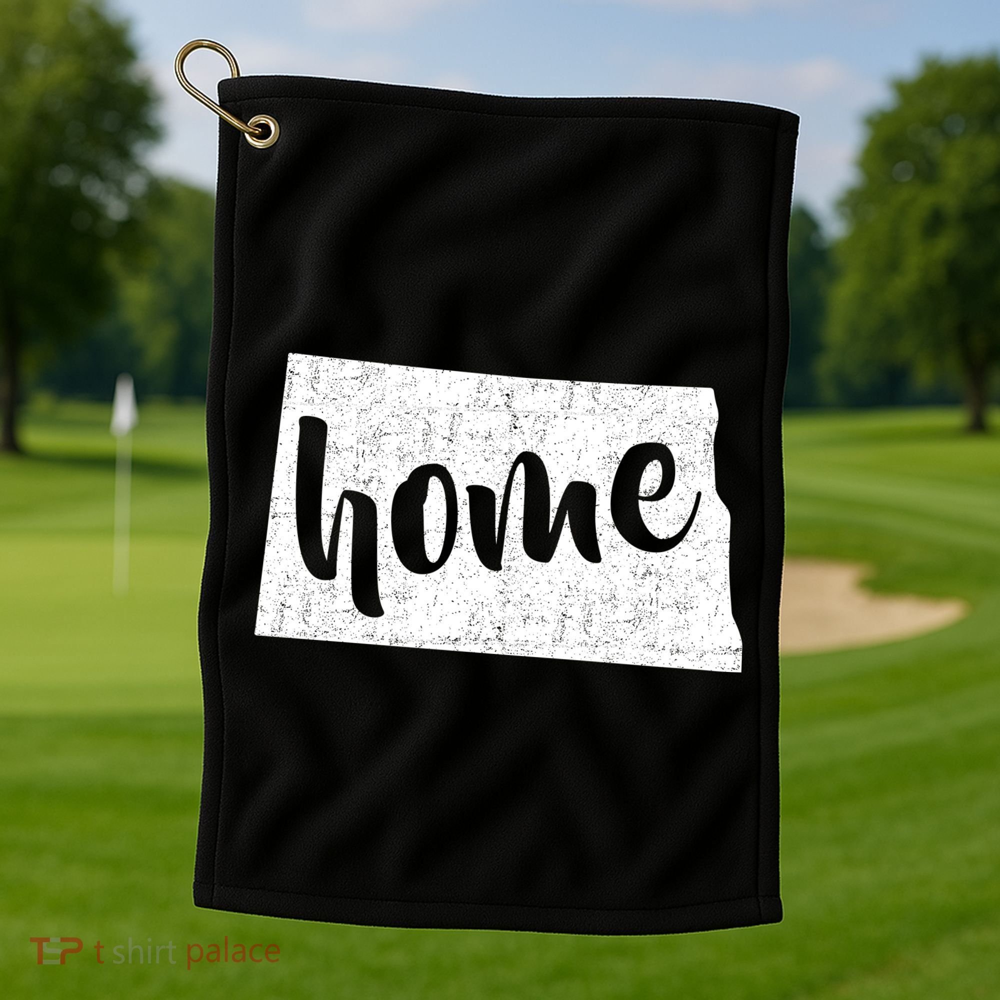 North Dakota Home State Golf Towel