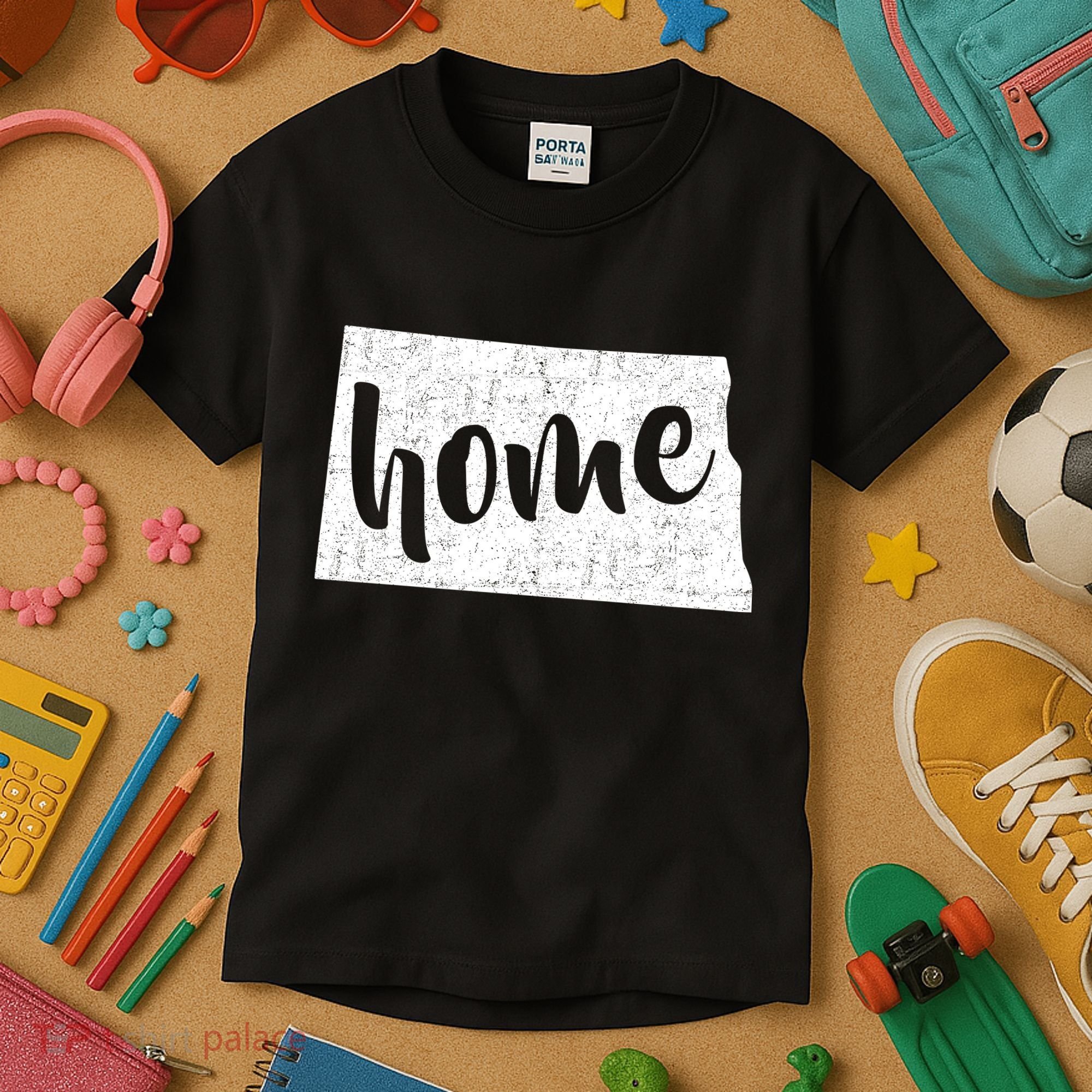 North Dakota Home State Kids T-Shirt