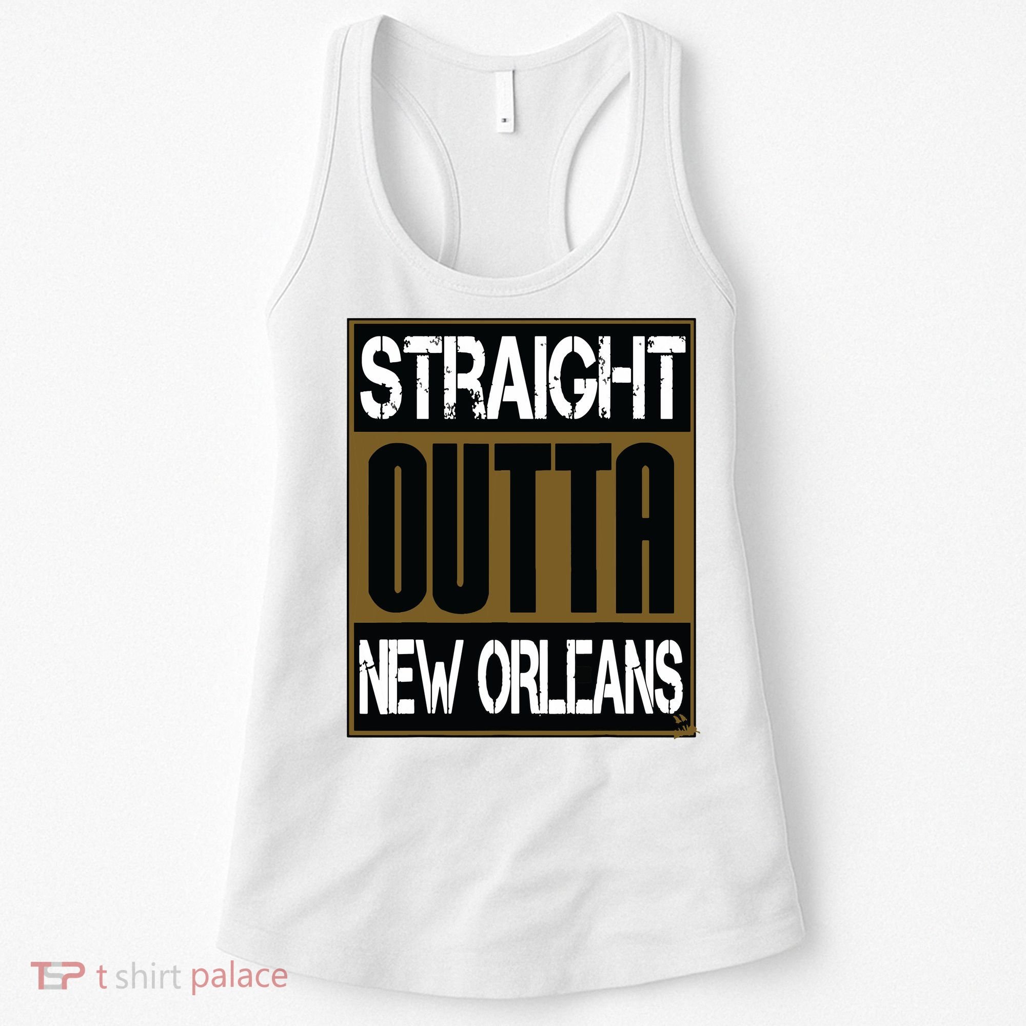 New Orleans Shirts Hip Hop Straight Outta New Orleans Women's Tank Top