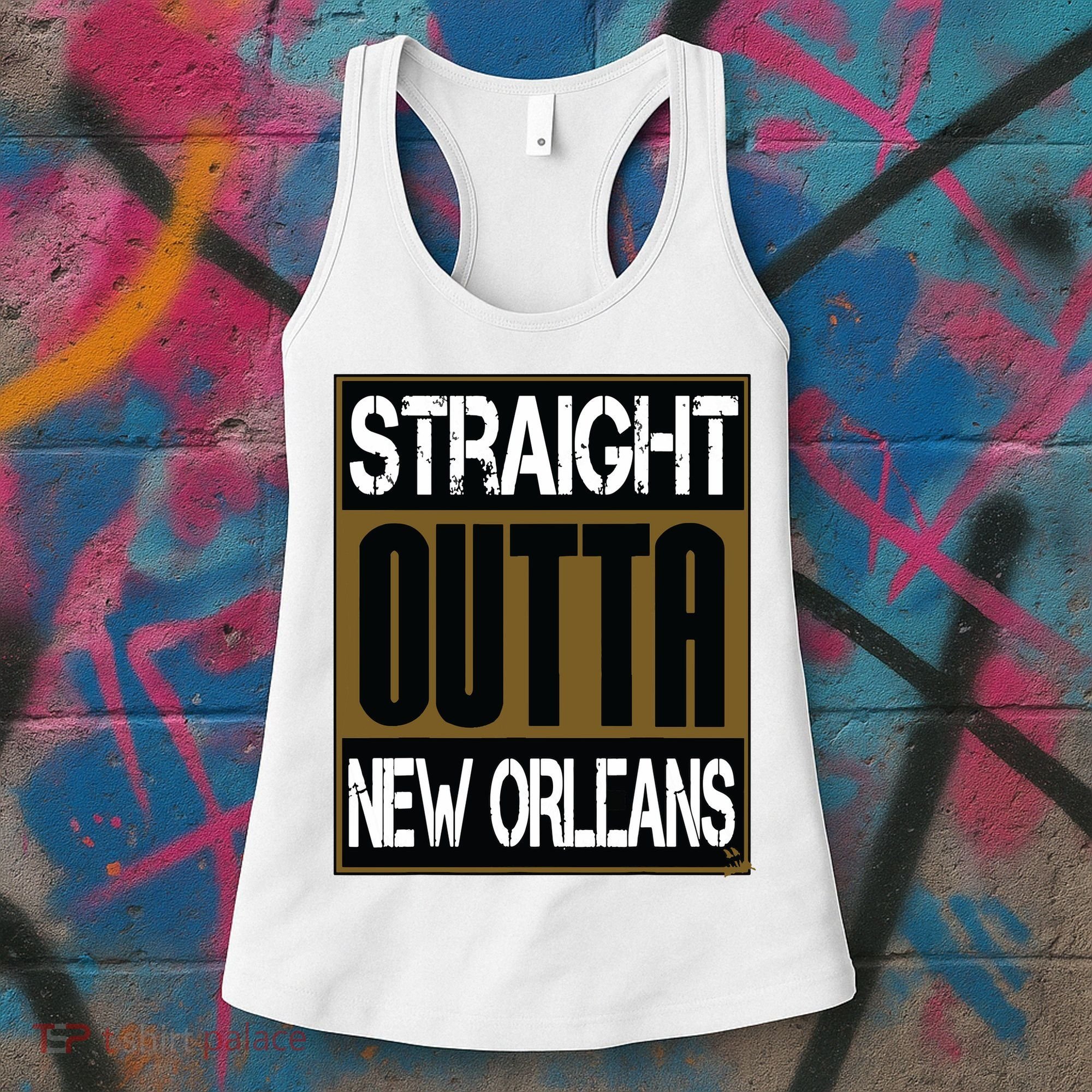 New Orleans Shirts Hip Hop Straight Outta New Orleans Women's Tank Top