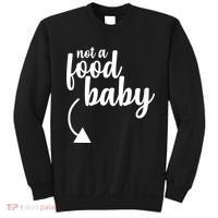 Not a Food Baby Surprise Thanksgiving Pregnancy Sweatshirt thumb 0
