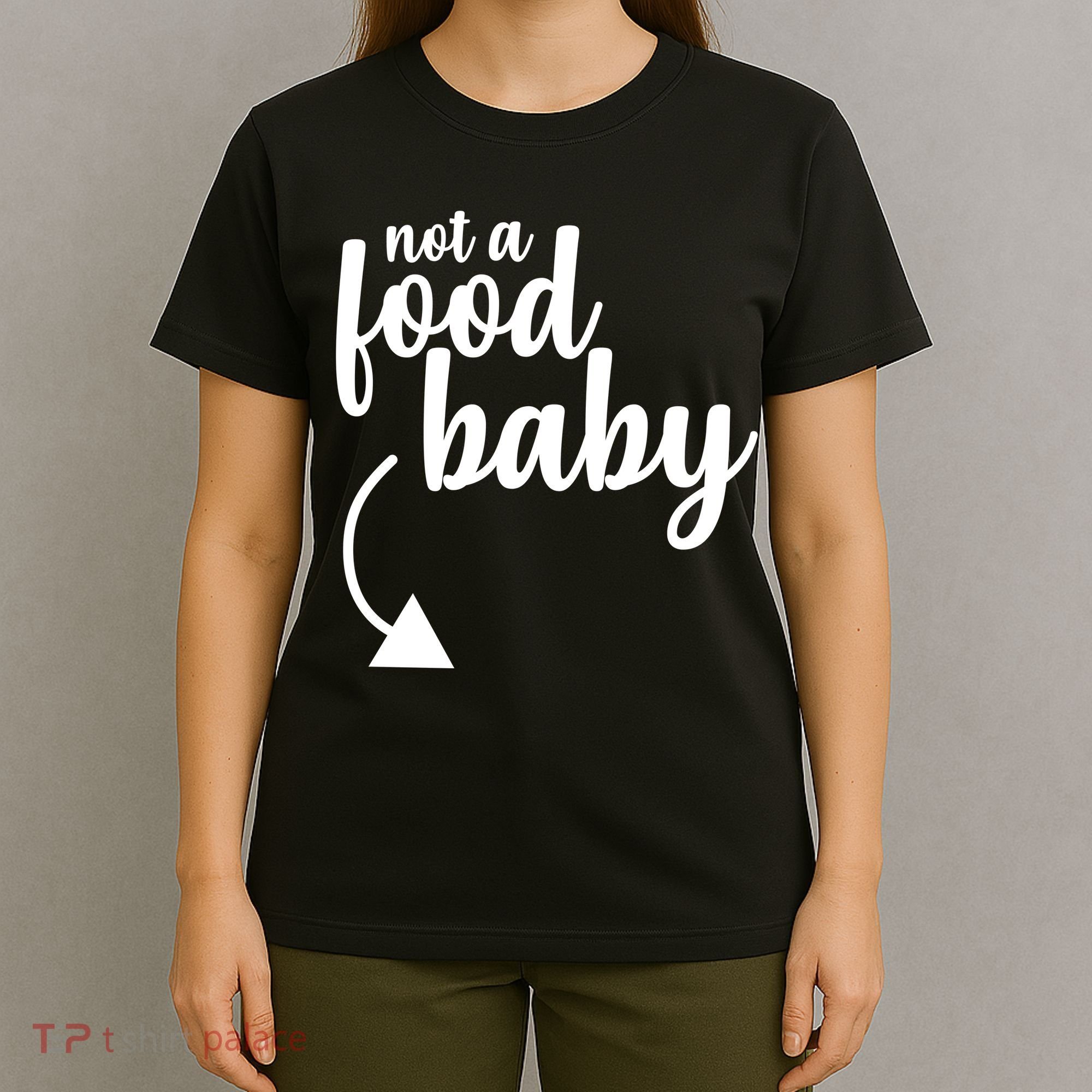 Not a Food Baby Surprise Thanksgiving Pregnancy T-Shirt