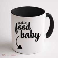 Not a Food Baby Surprise Thanksgiving Pregnancy Coffee Mug thumb 1