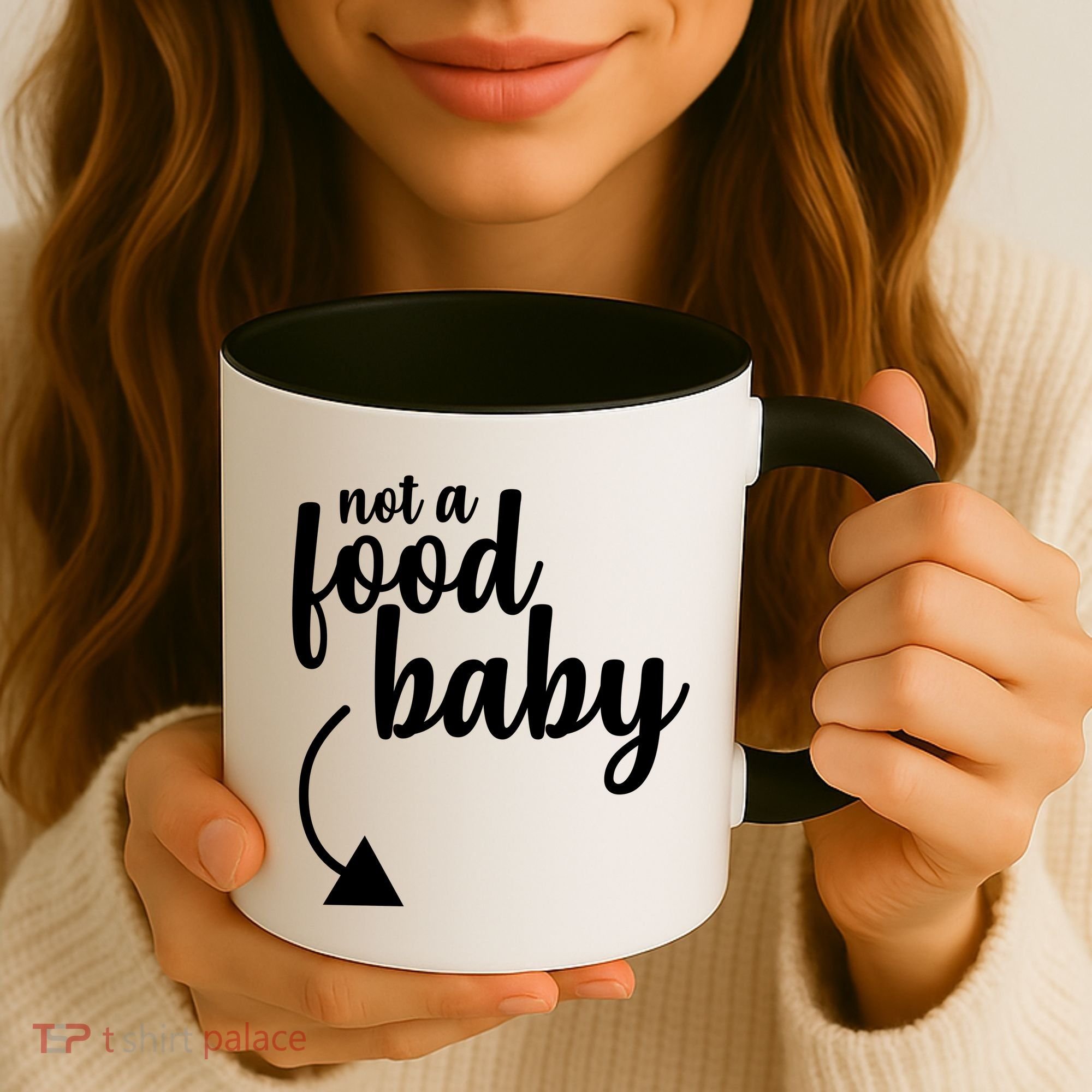 Not a Food Baby Surprise Thanksgiving Pregnancy Coffee Mug