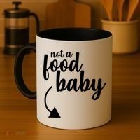 Not a Food Baby Surprise Thanksgiving Pregnancy Coffee Mug thumb 4
