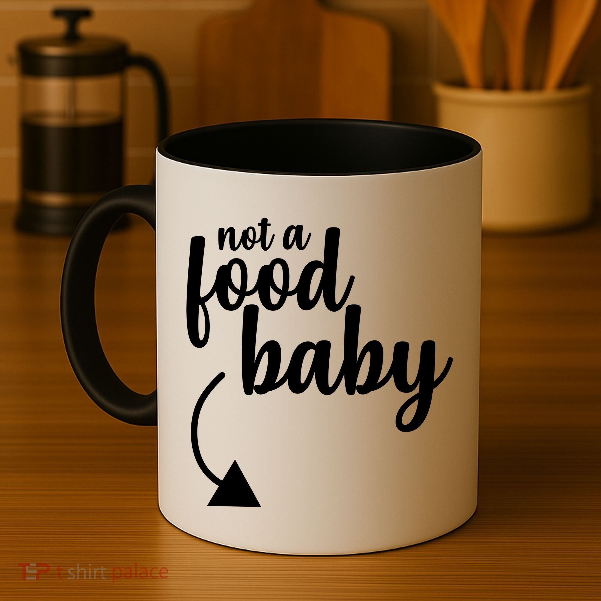 Not a Food Baby Surprise Thanksgiving Pregnancy Coffee Mug