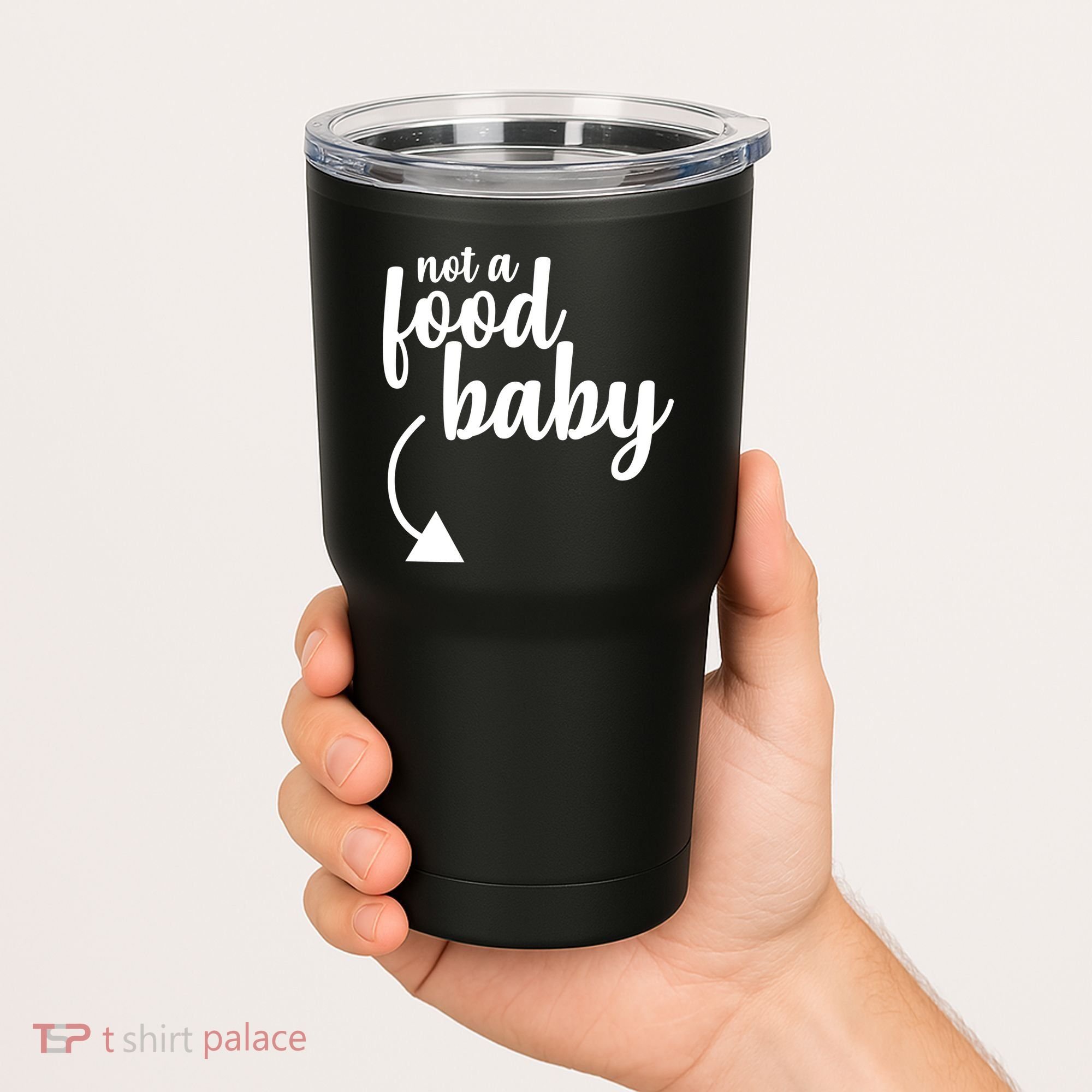 Not a Food Baby Surprise Thanksgiving Pregnancy Tumbler