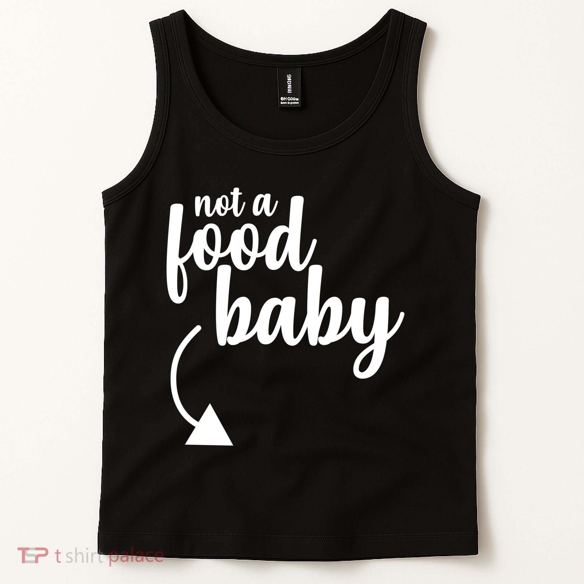 Not a Food Baby Surprise Thanksgiving Pregnancy Tank Top